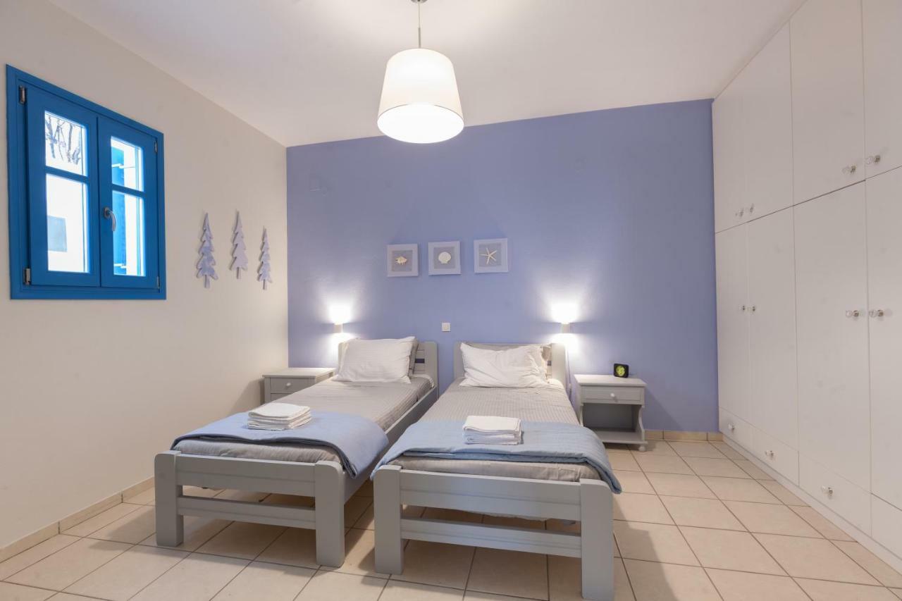 Villa Just Blue With Amazing Sea Views In Piso Livadi Exterior foto