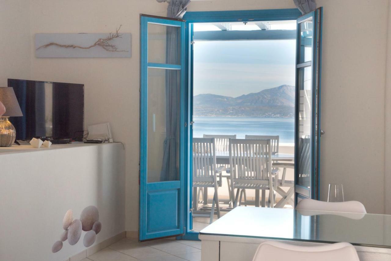 Villa Just Blue With Amazing Sea Views In Piso Livadi Exterior foto